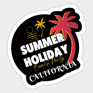 Summer holiday beach party T-shirt Sticker